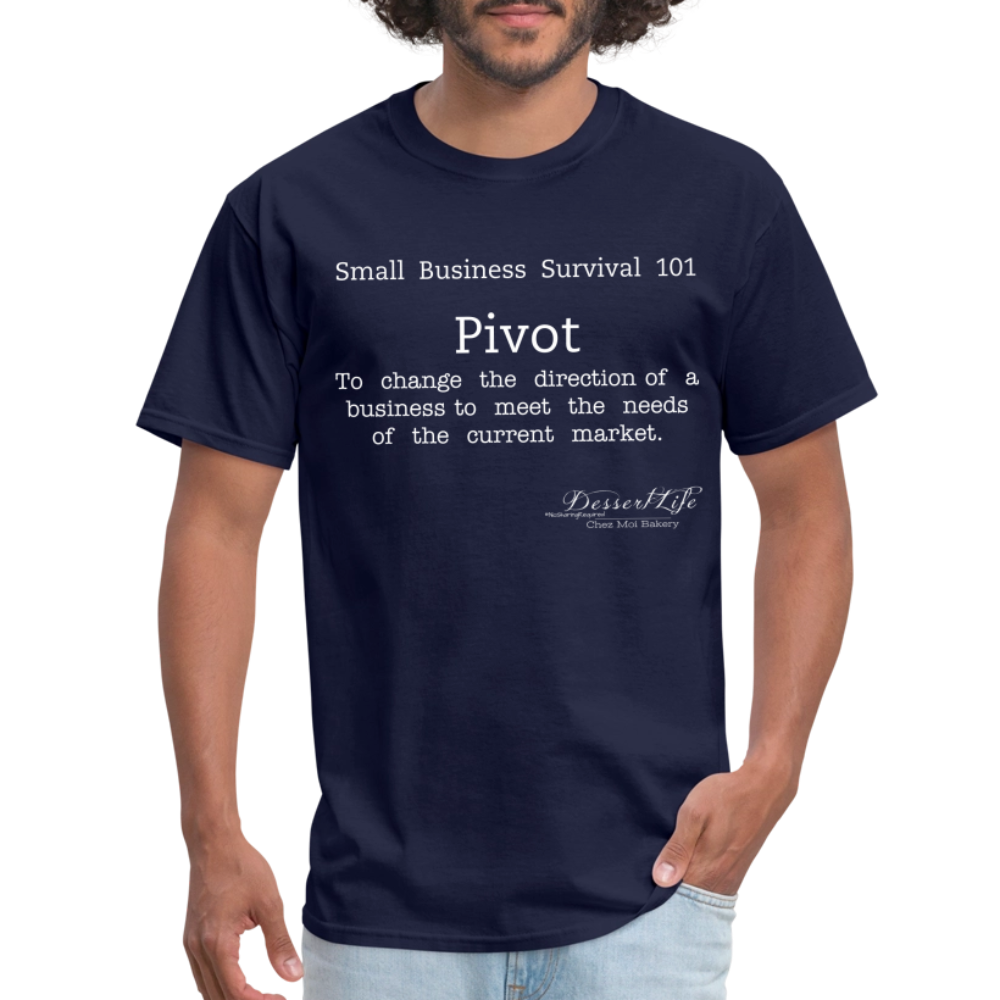 Small Business 101: Pivot T-Shirt - navy