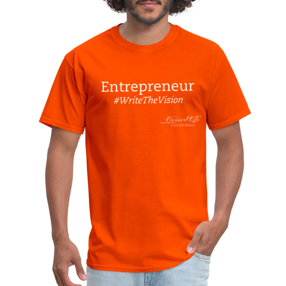 Entrepreneur #WriteTheVison T-Shirt - orange