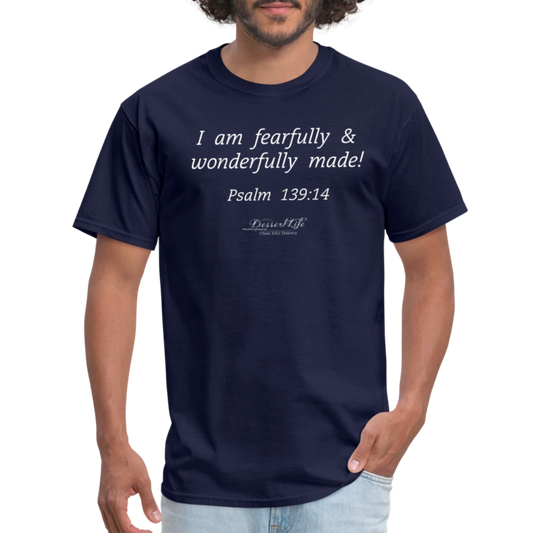 Fearfully & Wonderfully Made Unisex Classic T-Shirt - navy