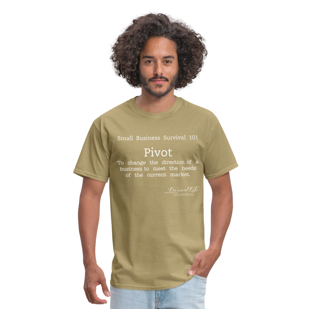 Small Business 101: Pivot T-Shirt - khaki