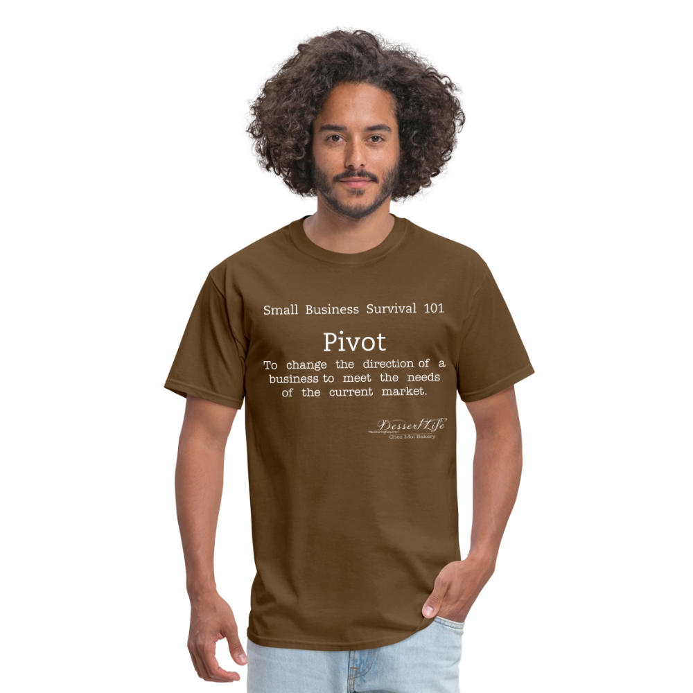 Small Business 101: Pivot T-Shirt - brown