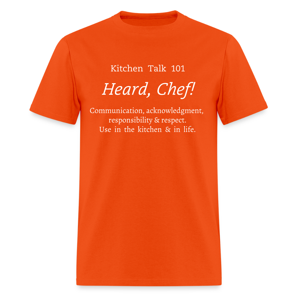 Heard, Chef! Classic T-Shirt - orange