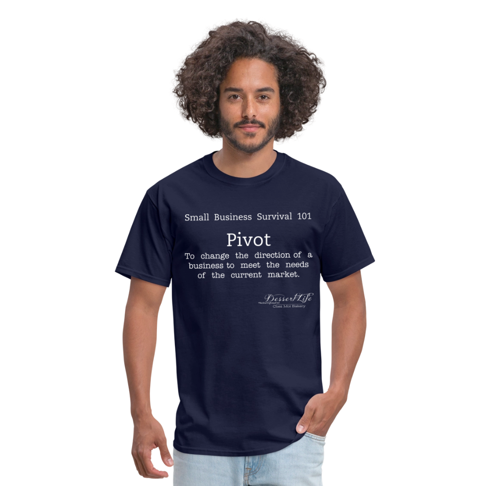 Small Business 101: Pivot T-Shirt - navy