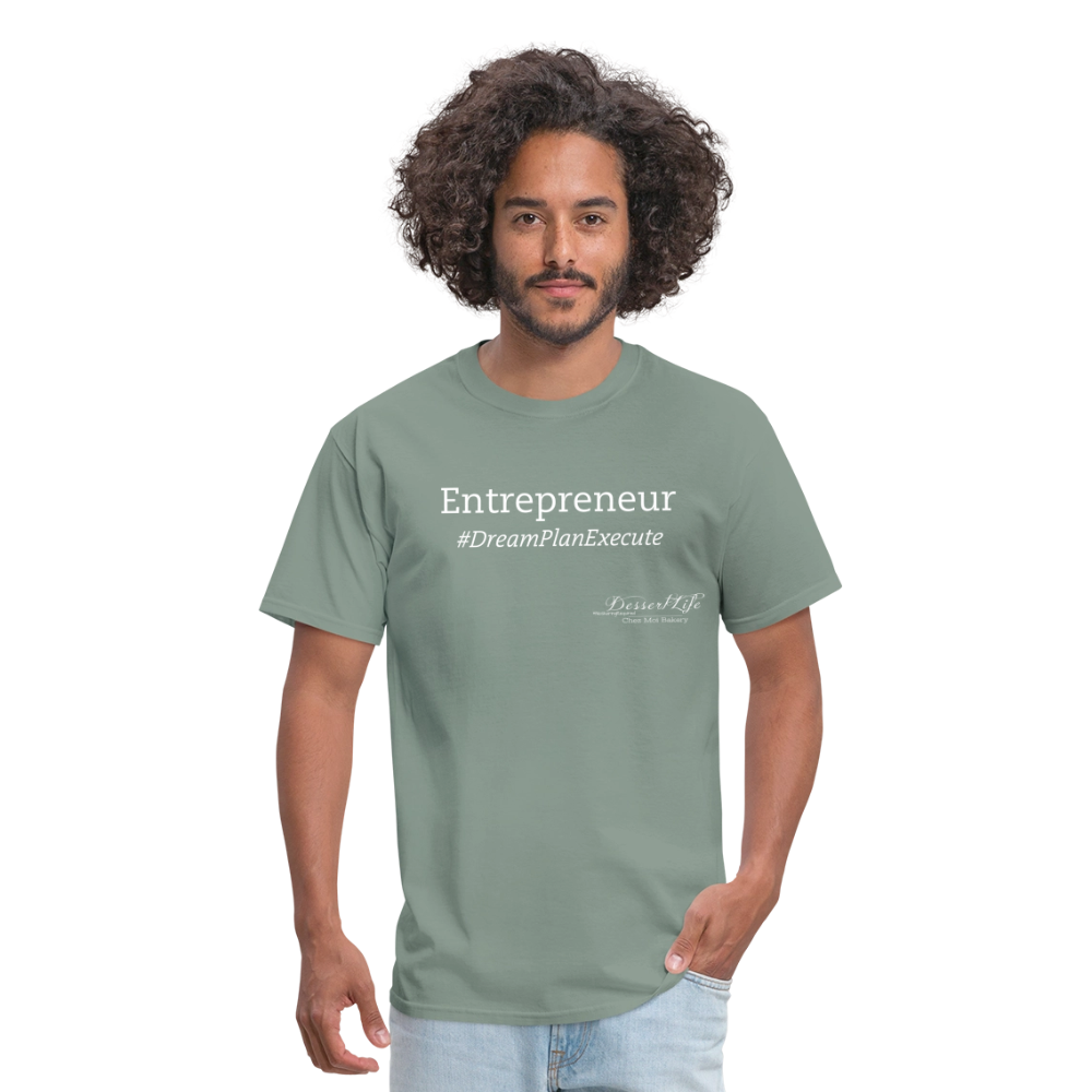 Entrepreneur #DreamPlanExecute T-Shirt - sage