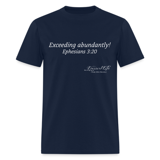Exceeding Abundantly...!!! - navy