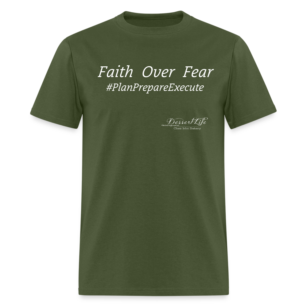 Faith Over Fear T-Shirt - military green