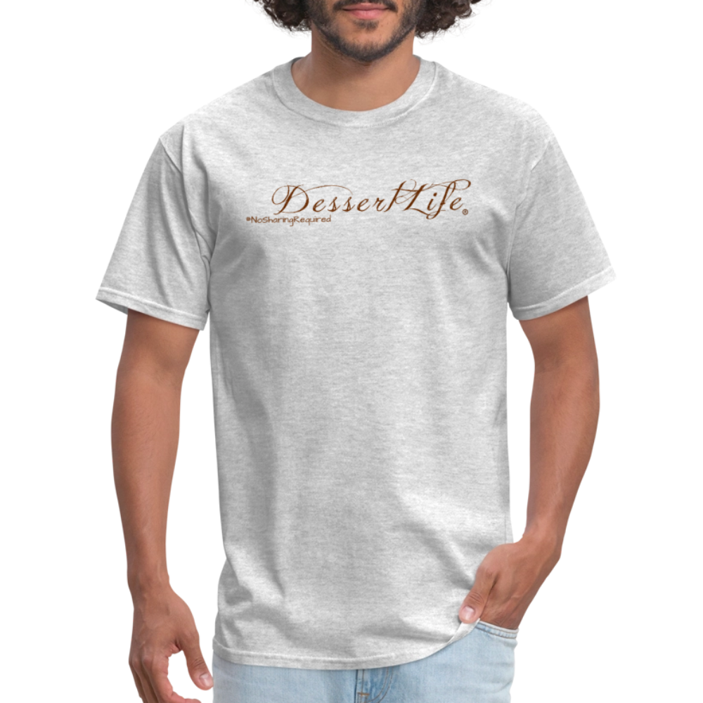 DessertLife #NoSharingRequired T-Shirt - heather gray