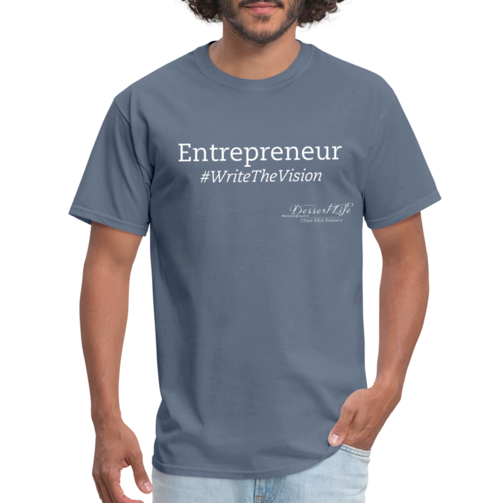 Entrepreneur #WriteTheVison T-Shirt - denim