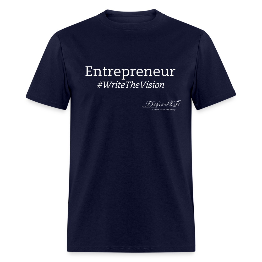 Entrepreneur #WriteTheVison T-Shirt - navy