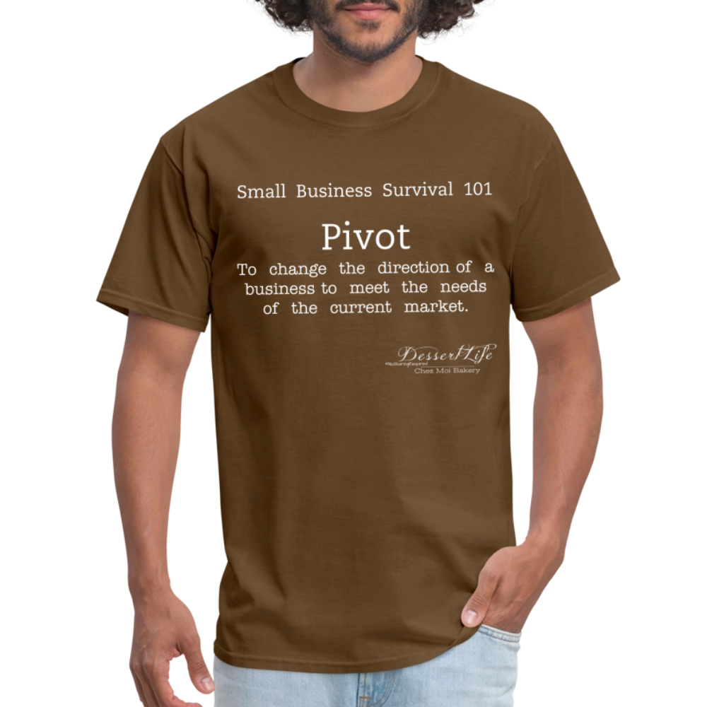 Small Business 101: Pivot T-Shirt - brown