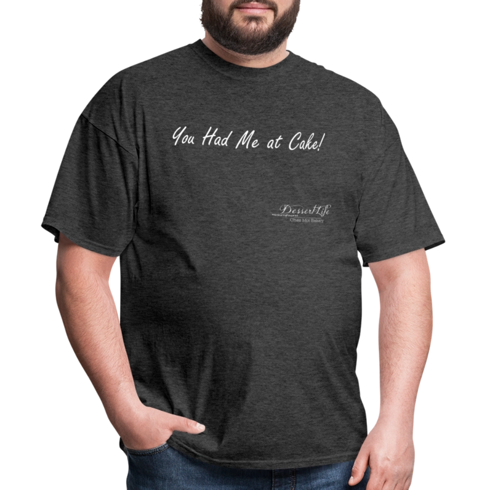 You Had Me at Cake Unisex Classic T-Shirt - heather black