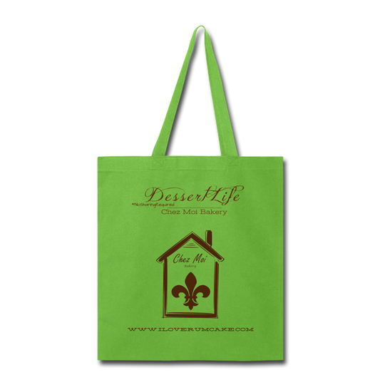 DessertLife Tote - lime green