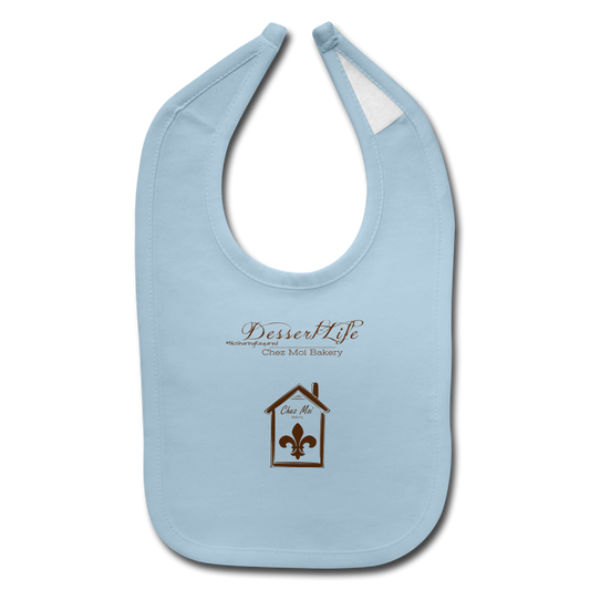 DessertLife #NoSharingRequired Baby Bib - light blue