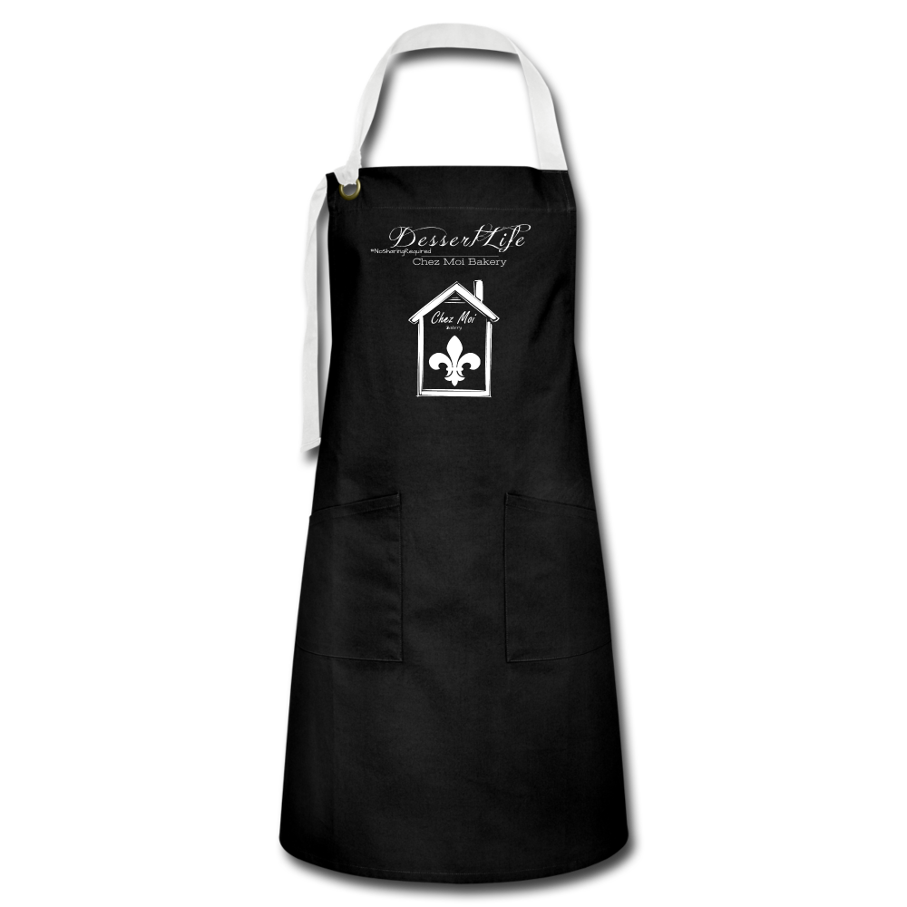 DessertLife #NoSharingRequired Artisan Apron - black/white