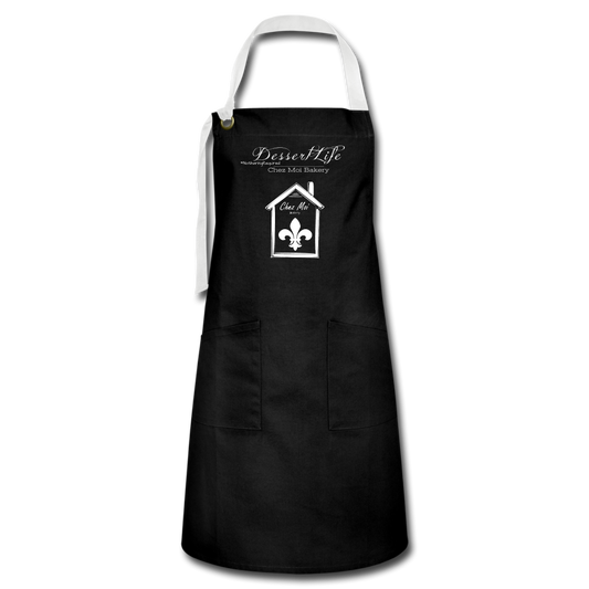 DessertLife #NoSharingRequired Artisan Apron - black/white