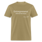 Entrepreneur #WriteTheVison T-Shirt - khaki