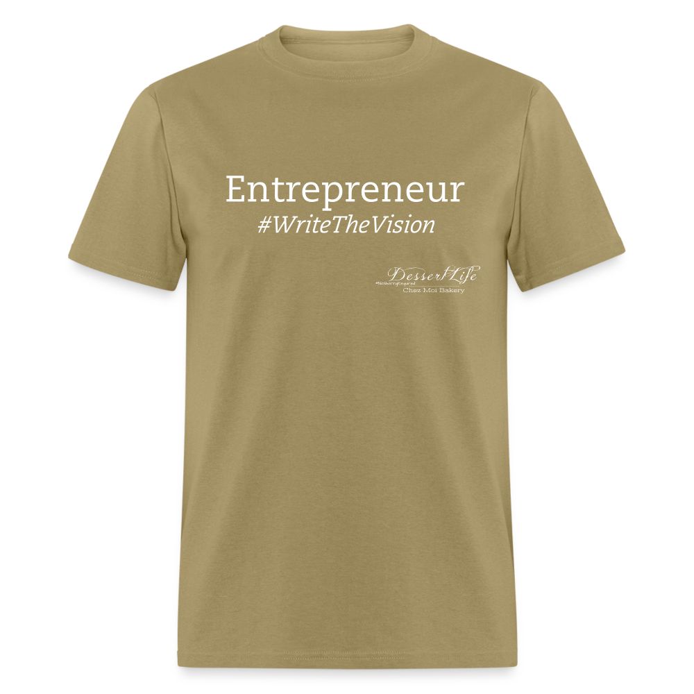Entrepreneur #WriteTheVison T-Shirt - khaki