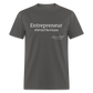 Entrepreneur #WriteTheVison T-Shirt - charcoal