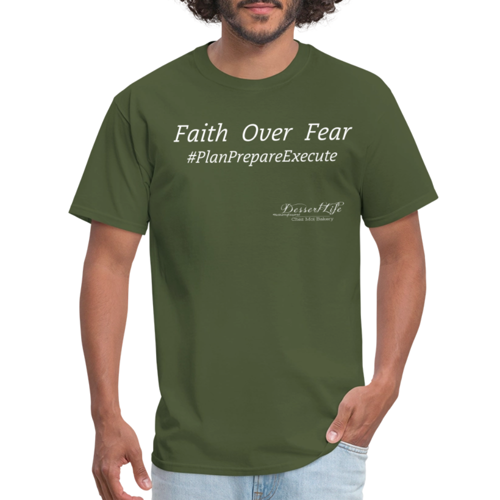Faith Over Fear T-Shirt - military green