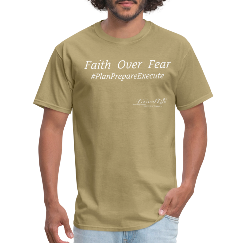 Faith Over Fear T-Shirt - khaki