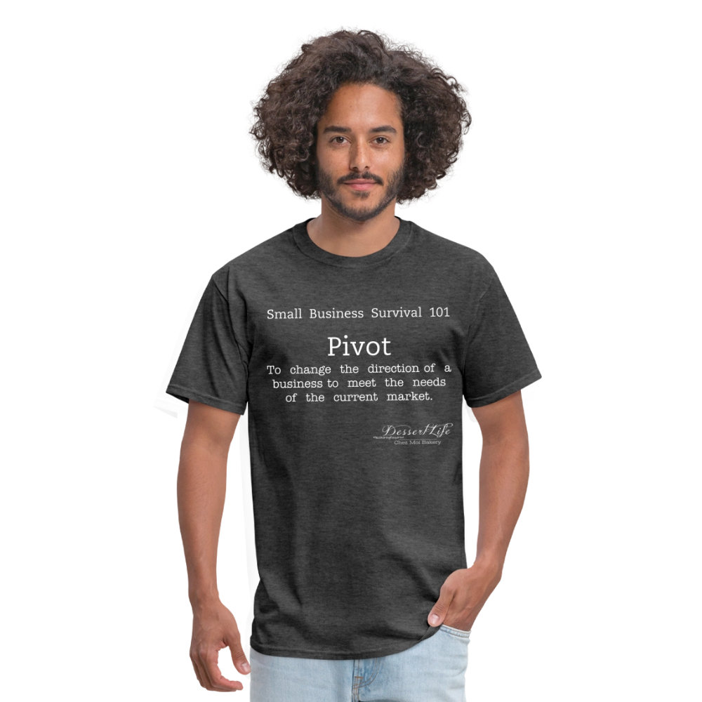 Small Business 101: Pivot T-Shirt - heather black