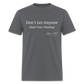 Don't Let Anyone Steal Your Frosting T-Shirt - charcoal