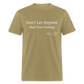 Don't Let Anyone Steal Your Frosting T-Shirt - khaki