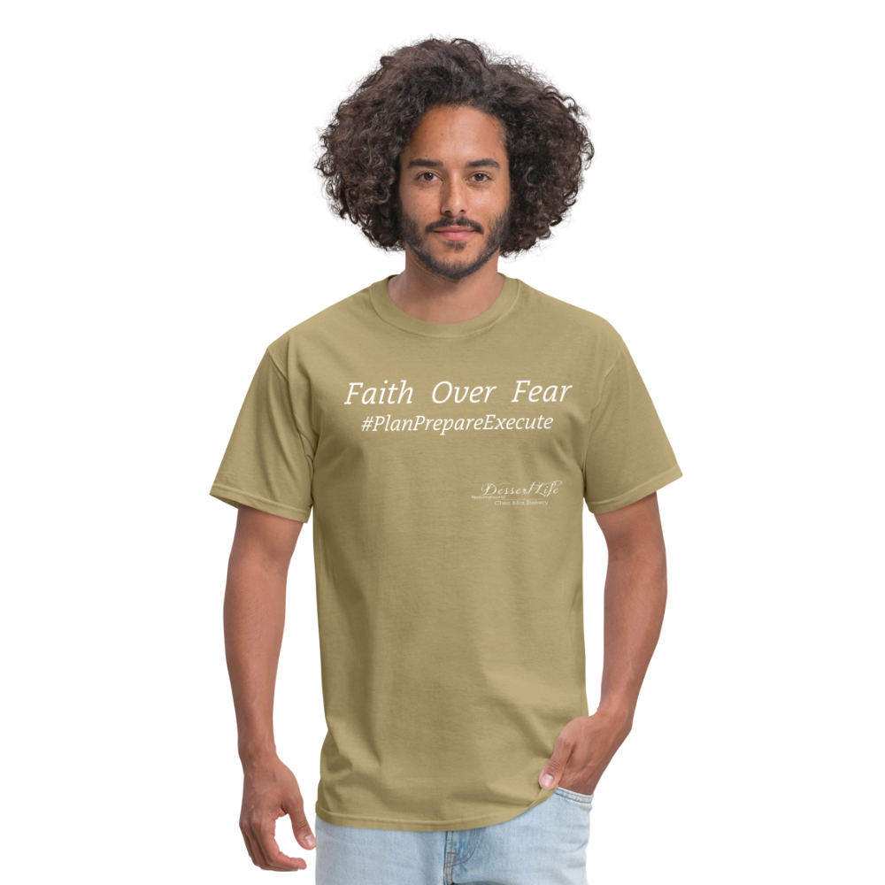 Faith Over Fear T-Shirt - khaki