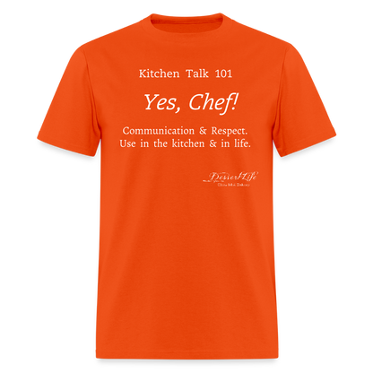 Yes, Chef! Classic T-Shirt - orange
