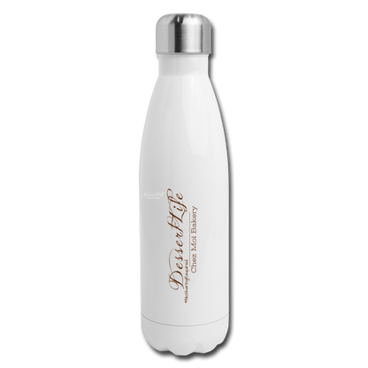 DessertLife Insulated Stainless Steel Water Bottle - white