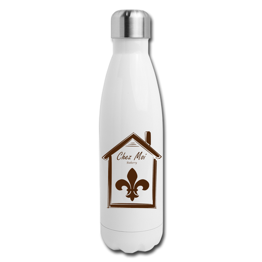 DessertLife Insulated Stainless Steel Water Bottle - white