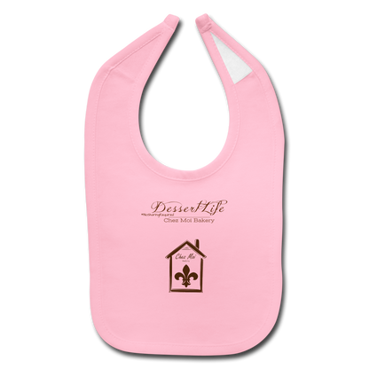 DessertLife #NoSharingRequired Baby Bib - light pink