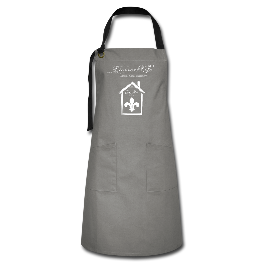 DessertLife #NoSharingRequired Artisan Apron - gray/black