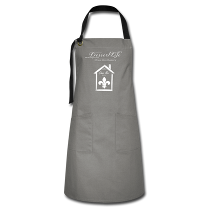 DessertLife #NoSharingRequired Artisan Apron - gray/black