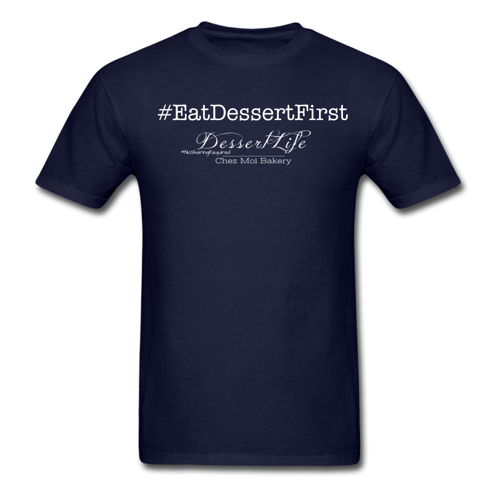 #EatDessertFirst T-Shirt - navy