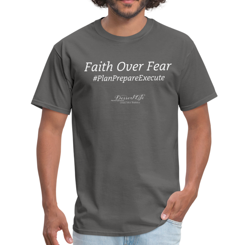 Faith Over Fear T-Shirt - charcoal