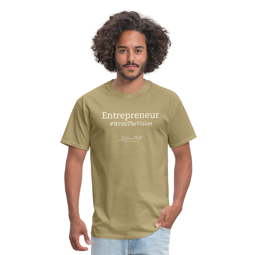 Entrepreneur #WriteTheVison T-Shirt - khaki