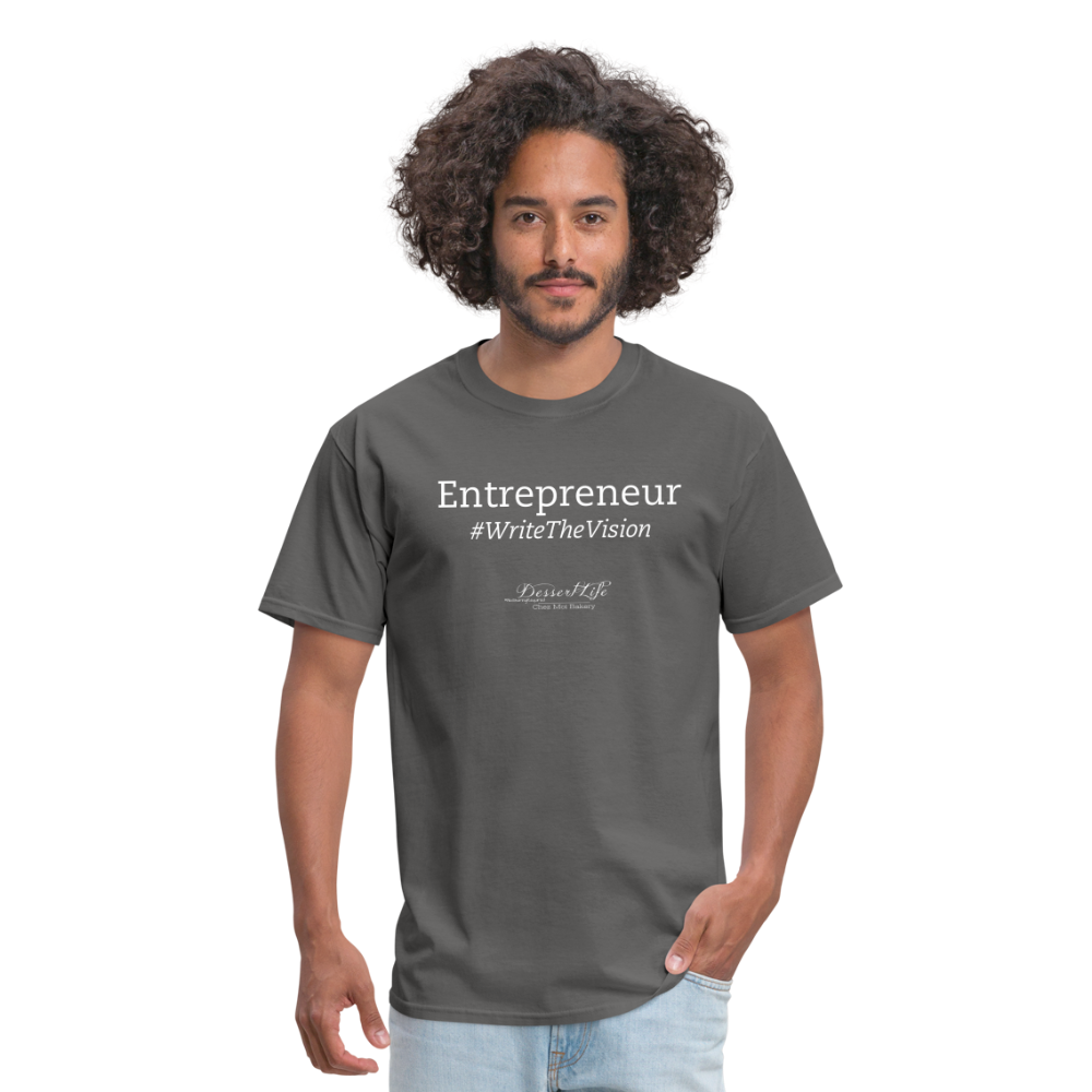 Entrepreneur #WriteTheVison T-Shirt - charcoal