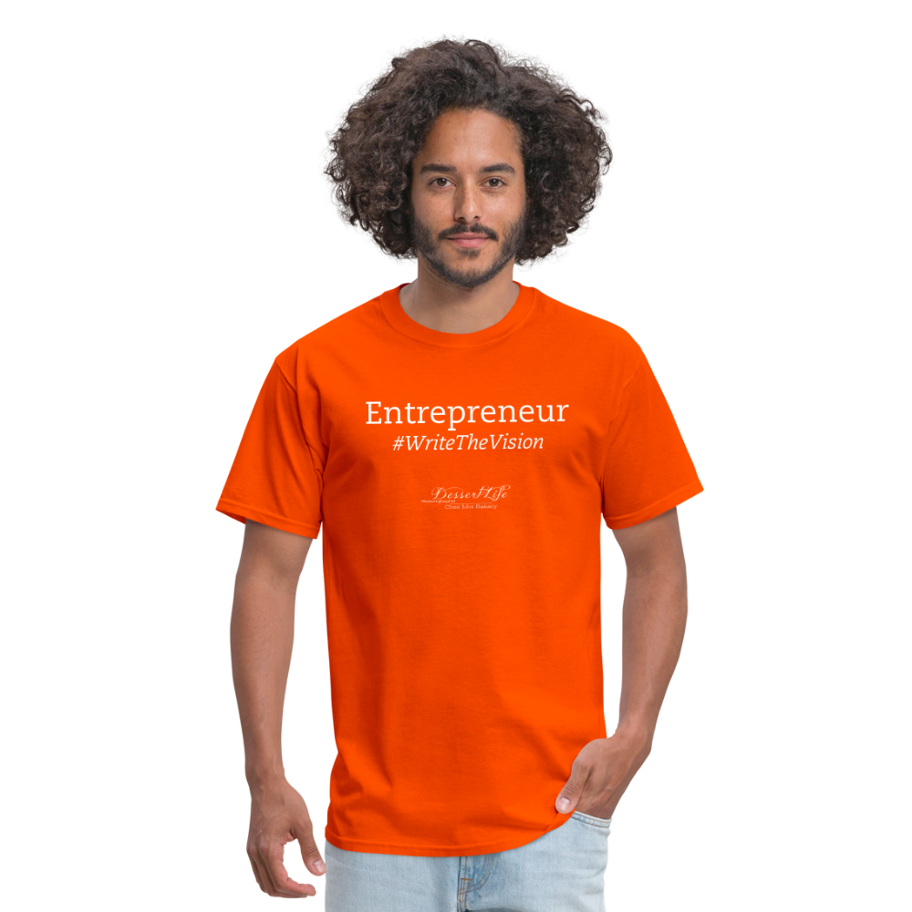 Entrepreneur #WriteTheVison T-Shirt - orange