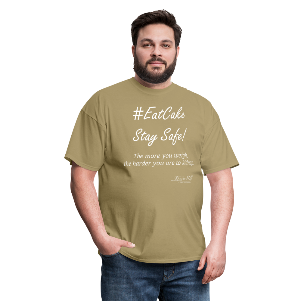 #EatCake Stay Safe! T-Shirt - khaki