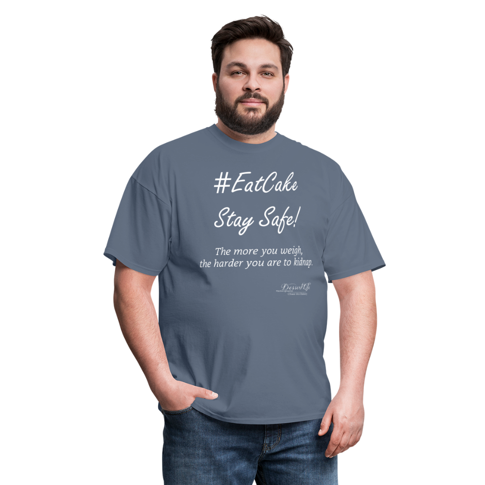 #EatCake Stay Safe! T-Shirt - denim